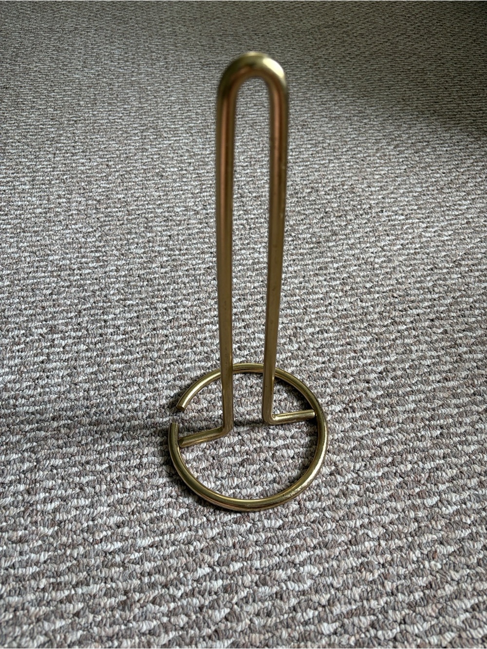 Gold Tone Paper Towel Holder